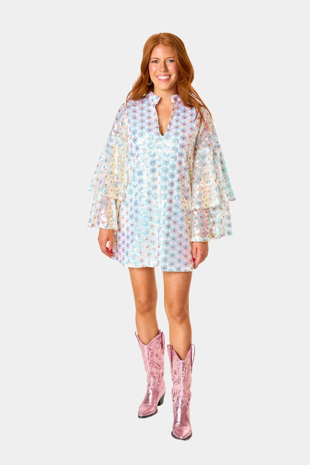 BuddyLove Gayle Long Sleeve Mini Dress - Top Notch
