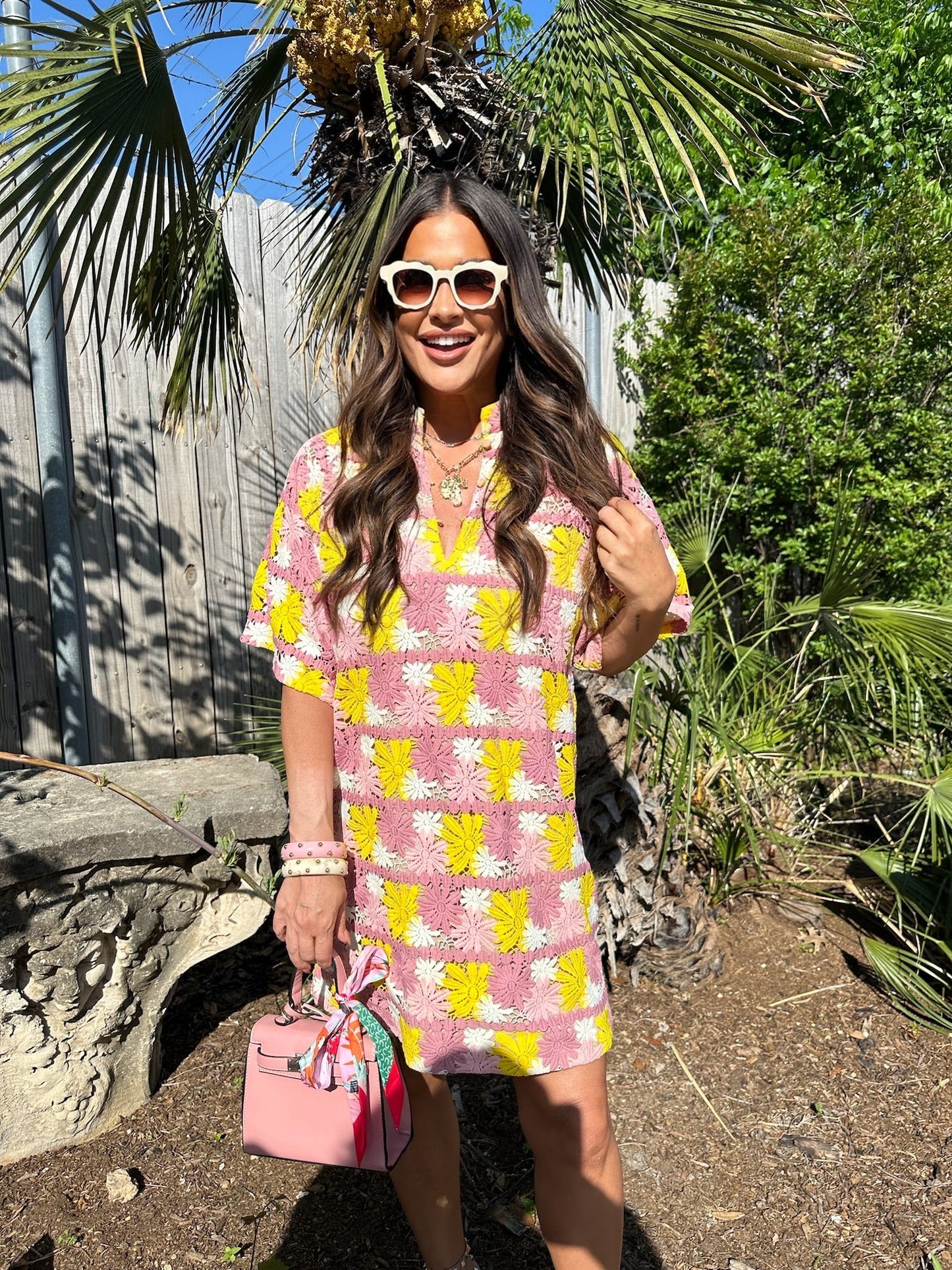 BuddyLove Lulu Short Sleeve Mini Caftan -Sunny Daze