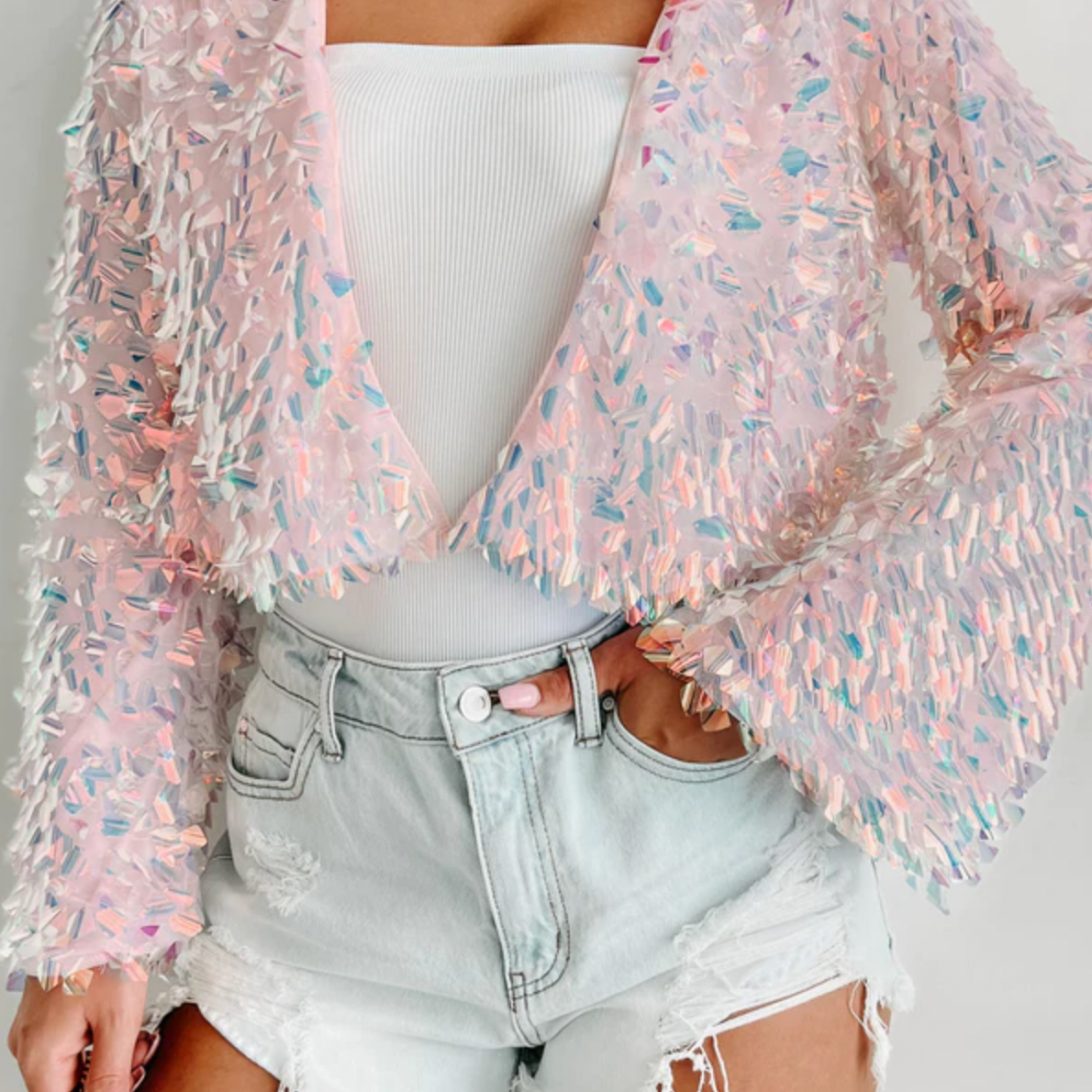 Eras Forever - Iridescent Sequin Jacket