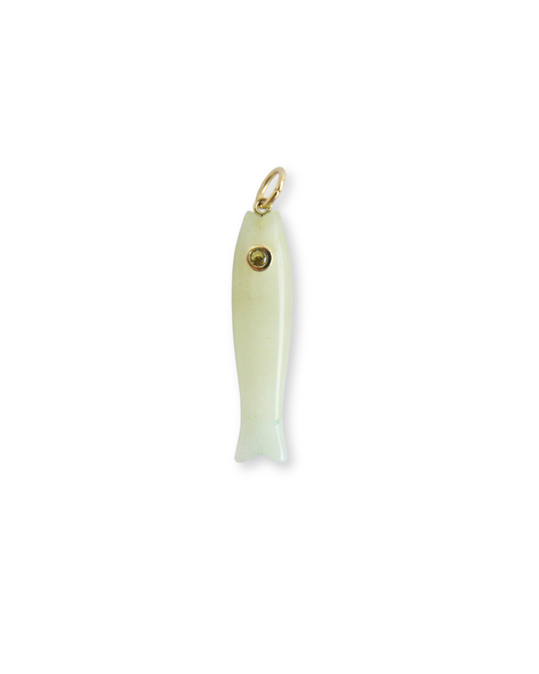 Candy Gem Fish Charm - Green Jade