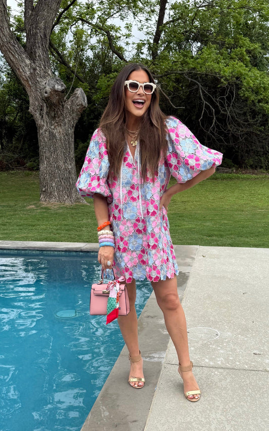 BuddyLove Deb Flower Power Mini Dress