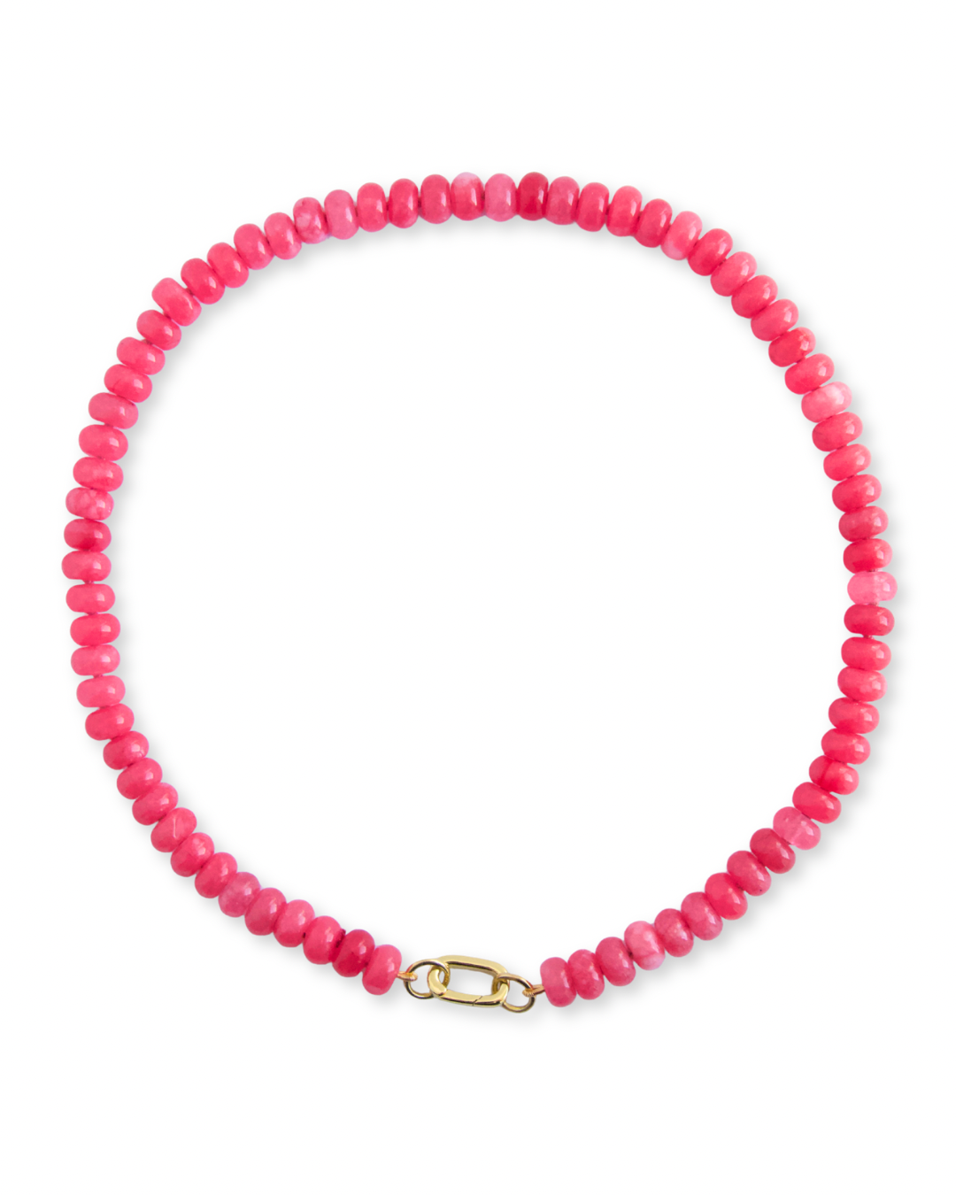 Popsicle Pink Candy Gem Necklace