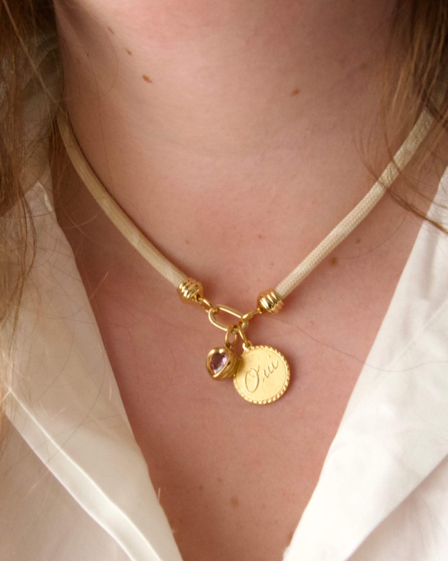 Gem Heart Bezel Charm