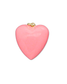Medium Enamel Heart Charm - Peach