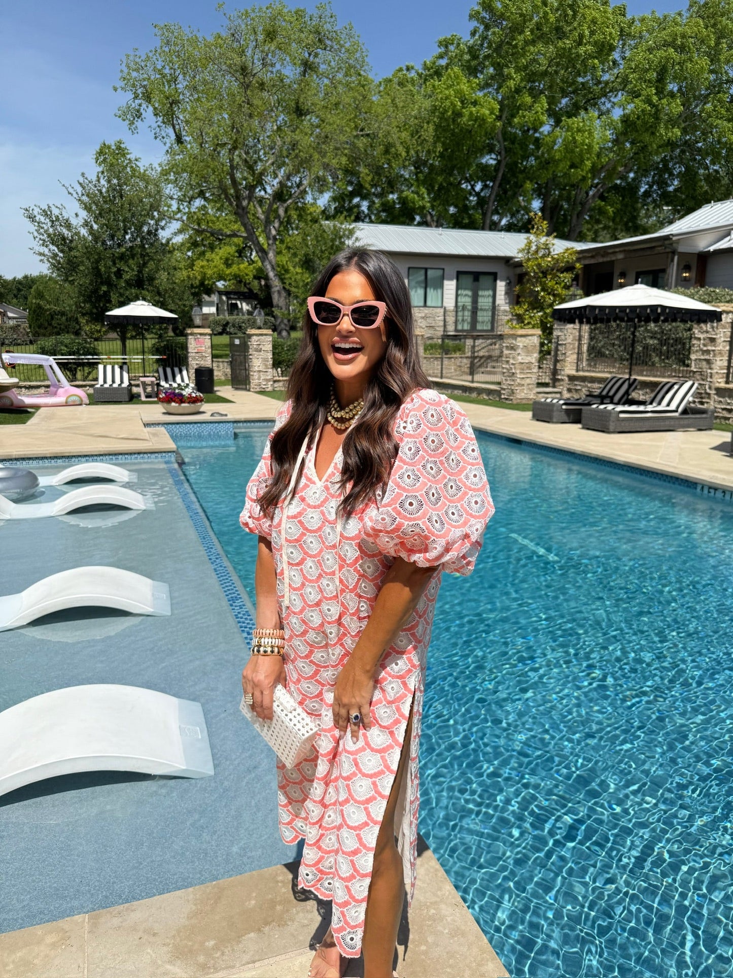 Pamela Coral Maxi Dress