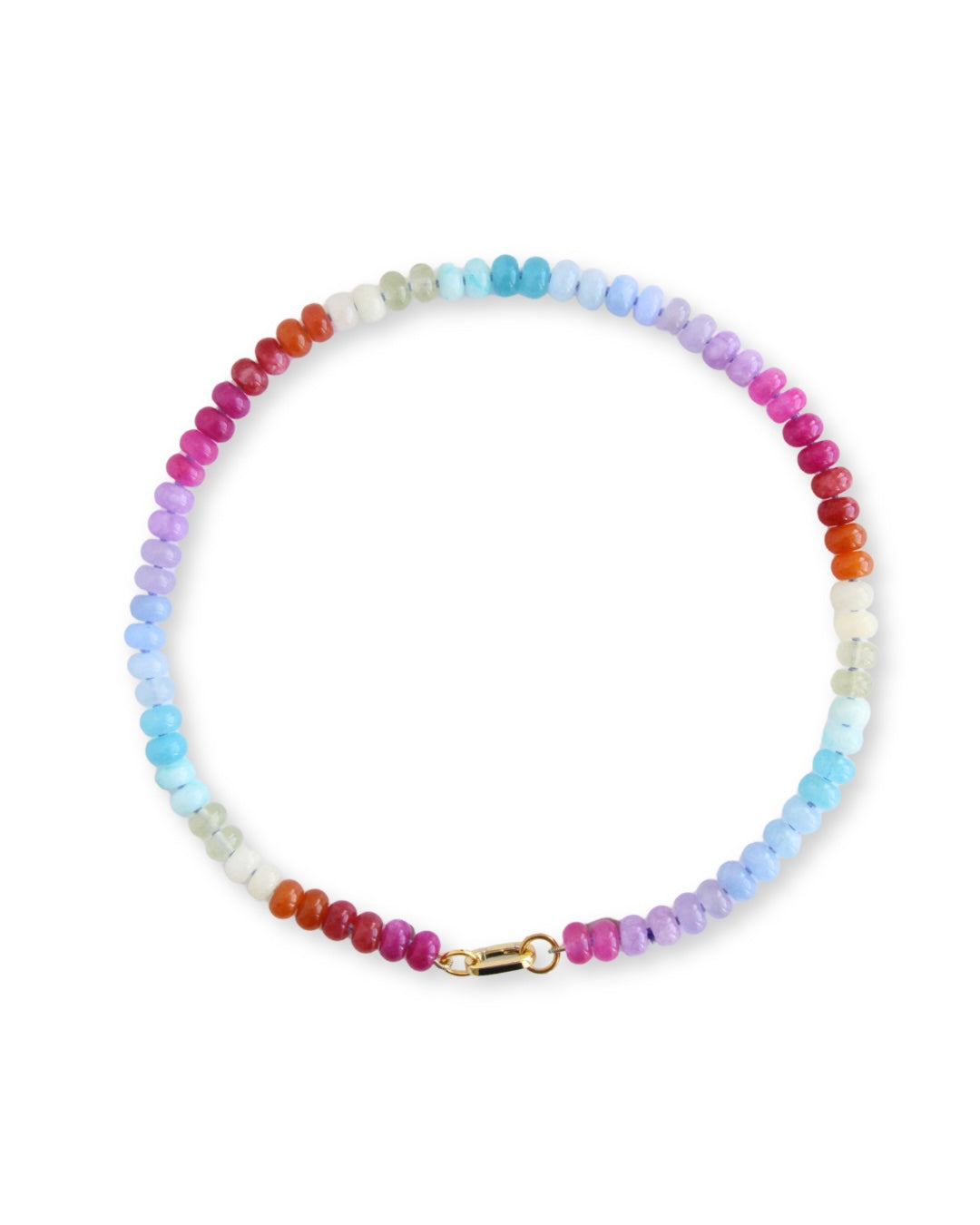 Rainbow Candy Gem Necklace