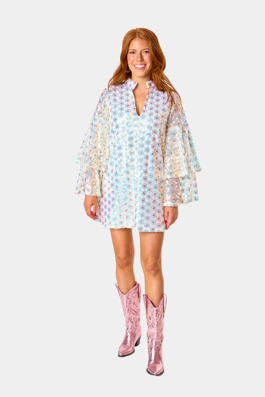 BuddyLove Gayle Long Sleeve Mini Dress - Top Notch