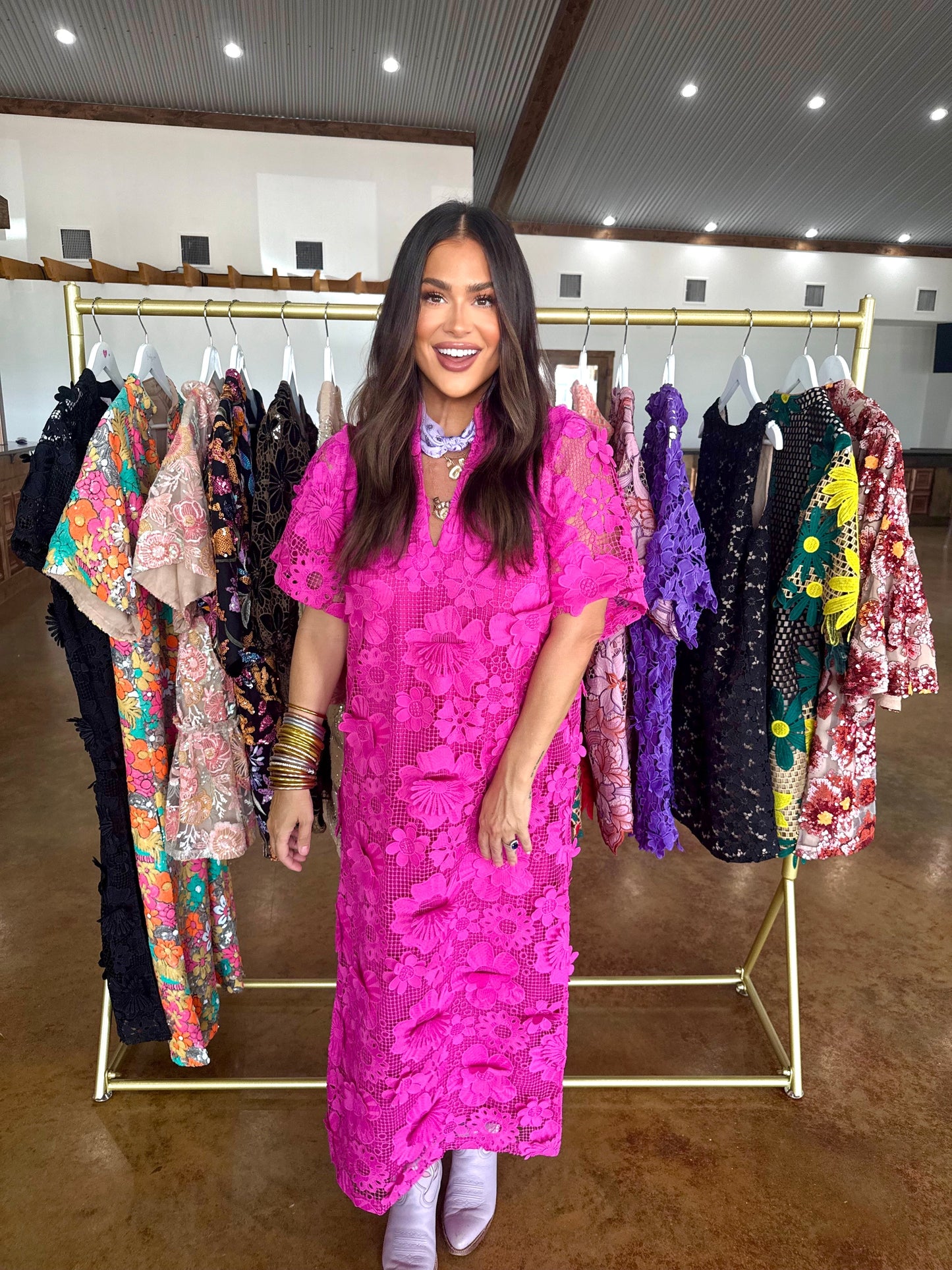 Leighton Magenta Maxi Dress