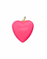 Medium Enamel Heart Charm - Hibiscus