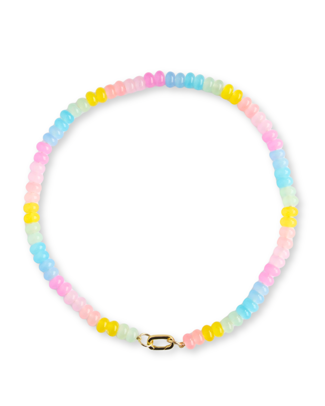Summer Rainbow Candy Gem Necklace