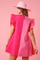 Lover Cowgirl - Valentine's Sequin Boots Color Block Pink & Red Dress