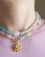 Pastel Rainbow Candy Gem Necklace