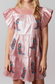 California Cowgirl - Pink Sequin Boot Dress