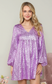 Meet Me at Midnight! - Smocked Babydoll Sequin Dress