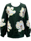QUEEN OF SPARKLES Dark Green Magnolia Sweatshirt