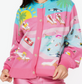 QUEEN OF SPARKLES Pink Swimming Pool Button Up Cardigan