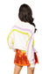 QUEEN OF SPARKLES Ivory, Green & Purple 'Here For The Boos' Striped Knit Sweater
