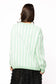 QUEEN OF SPARKLES Mint & White Striped 'Cafe Du Monde' Sweater
