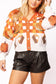 QUEEN OF SPARKLES Thanksgiving Pumpkin Pie Button Up Cardigan